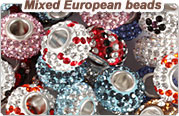 lot mixed European beads