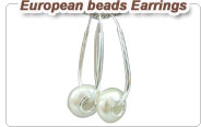 European beads earrings
