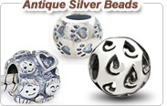 925 antique silver European beads