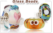 Charm glass European beads