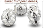 sterling silver European beads
