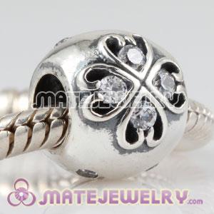 Sterling Silver April Birthstone Charm Beads 