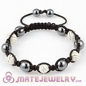2011 Fashion Sambarla Inspired Bracelets with silver plated Copper Beads and Hematite