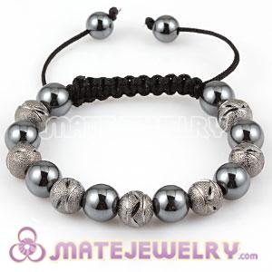 2011 Fashion Sambarla Inspired Bracelets with silver plated Copper Beads and Hematite