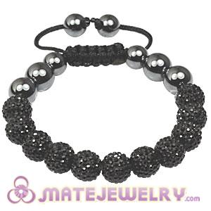 2011 Latest Tresor Sambarla Style Bracelets with Black Czech Crystal Bead and Hematite