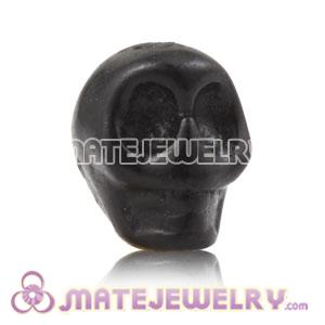 11×12mm Sambarla Style Black Turquoise Skull Head Ball Beads 