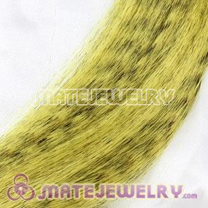 Wholesale Striped Synthetic Yellow Feather Hair Extension