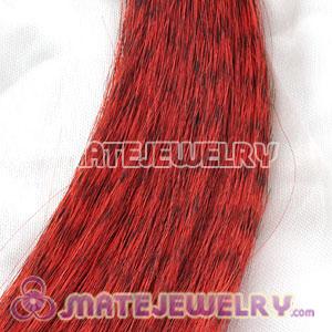 Wholesale Striped Synthetic Red Feather Hair Extension