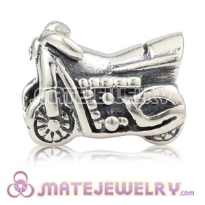 Antique 925 Sterling Silver Motorbicycle Charm Beads 