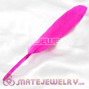 Magenta Goose Satinette Wing Feather Hair Extensions