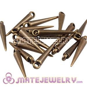 22mm Plated Antique Bronze Spike Beads For Basketball Wives Hoop Earrings