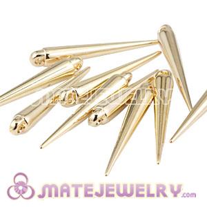 Wholesale 34mm Gold Plated Basketball Wives Spike Earring Beads 