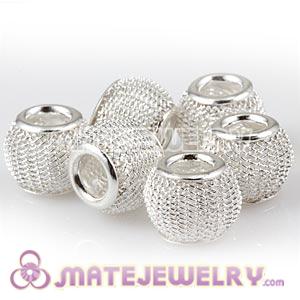 Wholesale Basketball Wives Earring Silver Mesh Beads Cheap 