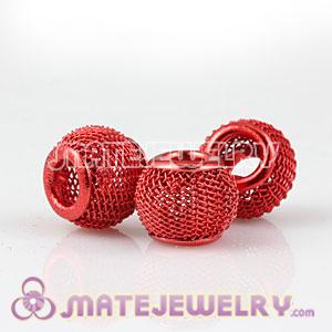 Wholesale Red Basketball Wives Earring Mesh Beads Cheap 