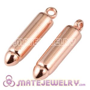 Wholesale 32mm Rose Gold Plated ABS Basketball Wives Bullet Beads 
