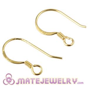 Gold Plated Silver Coil Earring Component Findings