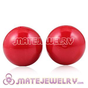 Wholesale 20mm Red Basketball Wives ABS Pearl Beads