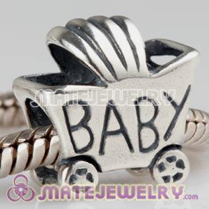 Sterling Silver European BABY Carriage Charms Beads Wholesale