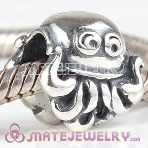 Sterling Silver European Octopus Charms Beads Wholesale