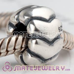 Sterling Silver European Heart Charms Beads Wholesale