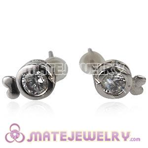 925 Sterling Silver Fashion CZ Stud Earrings