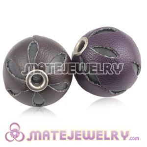 Wholesale 18mm Basketball Wives Leather Beads For Earrings 