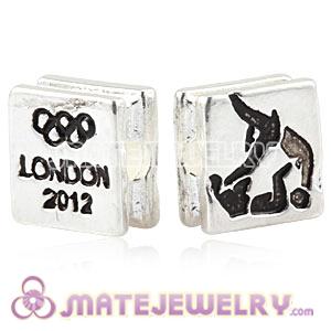 Wholesale London 2012 Olympics Judo Square Alloy Beads 
