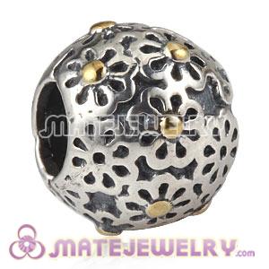 Antique Sterling Silver European Lazy Daisy Charm Beads Wholesale