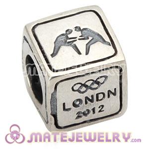 Sterling Silver European Wrestling Beads London 2012 Olympics Charms