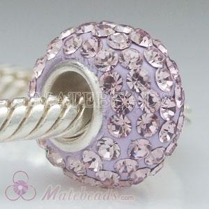 Austrian crystal European style purple beads
