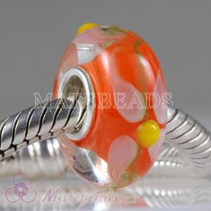 Environmental Lampwork glass beads fit European, Largehole Jewelry, Lovecharmlinks Bracelets