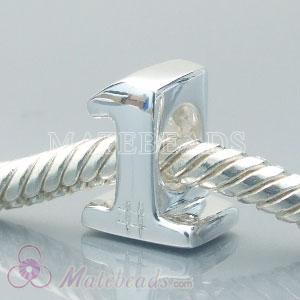 European sterling silver number beads