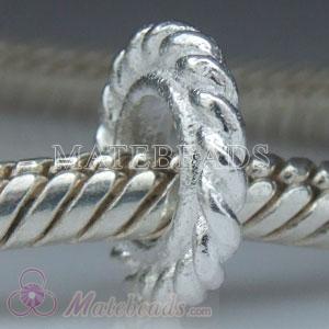 Sterling Short Twist Spacer Beads