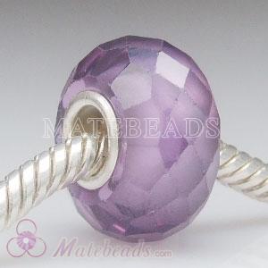 Cubic zirconia Lavender Prism beads fit CZ gemstones