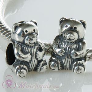 Silver beads Teddy Bear 