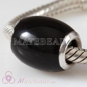Largehole Jewelry black carnelian beads