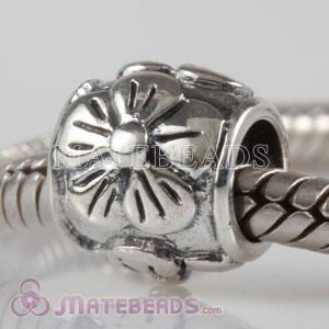 antique silver flower beads