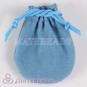 Fashion Jewelry Bead Blue Flannel Bag