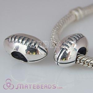 European sterling silver football charm beads 