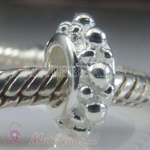 European Sterling Silver Daisy Spacer Beads
