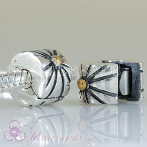 925 sterling silver European clip beads