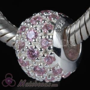 European jewellery silver Lovecharmlinks bead with stones