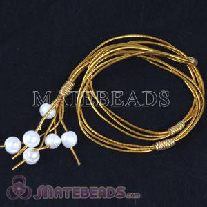 Wholesale 80cm Hand-knitted Long Necklace with Baroque Freshwater Pearl