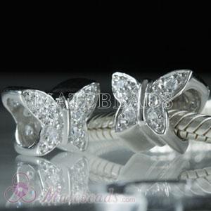 European Butterfly with CZ stone