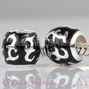 sterling silver enamel beads European compatible