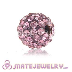 Wholesale Cheap Price 8mm Pink Handmade Pave Crystal Beads