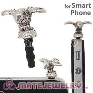 Wholesale Silver Plated Alloy Bird Earphone Jack Plug fit iphone 