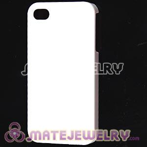White Plastic Protective Back Cases For iPhone 4 iPhone 4S Wholesale