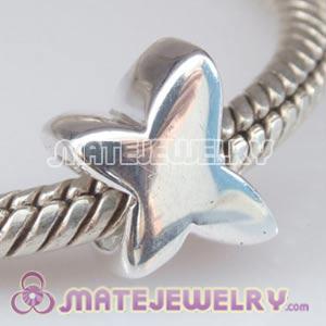 Silver butterfly beads fit European bracelet