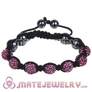 Wholesale Bargain Price Handmade Pave Purple Crystal TresorBeads Bracelets